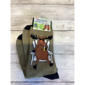 Little Blue House Men’s "Making the Moose Out of Life" Crew Socks